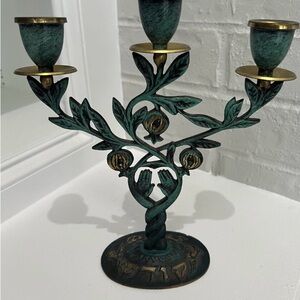 Vintage Brass Candelabra made in Israel